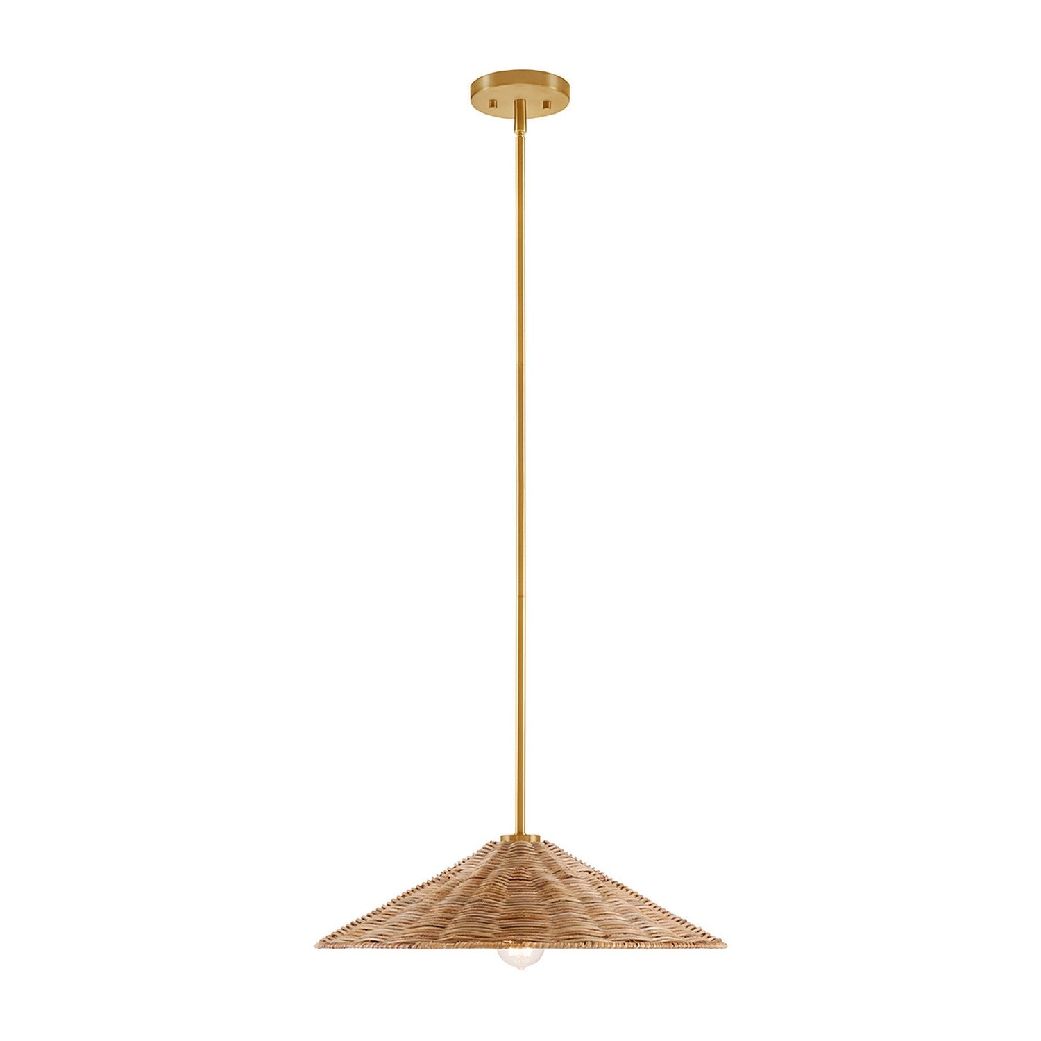 Lumière Meridian M7041NB One Suspension en laiton naturel