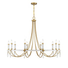 Savoy House - 1-7712-10-195 - Ten Light Chandelier - Mayfair - Warm Brass and Chrome