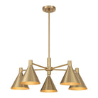 Savoy House - 1-8004-5-127 - Five Light Chandelier - Pharos - Noble Brass