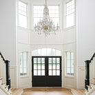 Crystorama - 1112-PB-CL-MWP - 12 Lumières Suspendu - Cristal traditionnel - Laiton poli