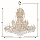 Crystorama - 4460-GD-CL-MWP - 37 Light Chandelier - Maria Theresa - Gold