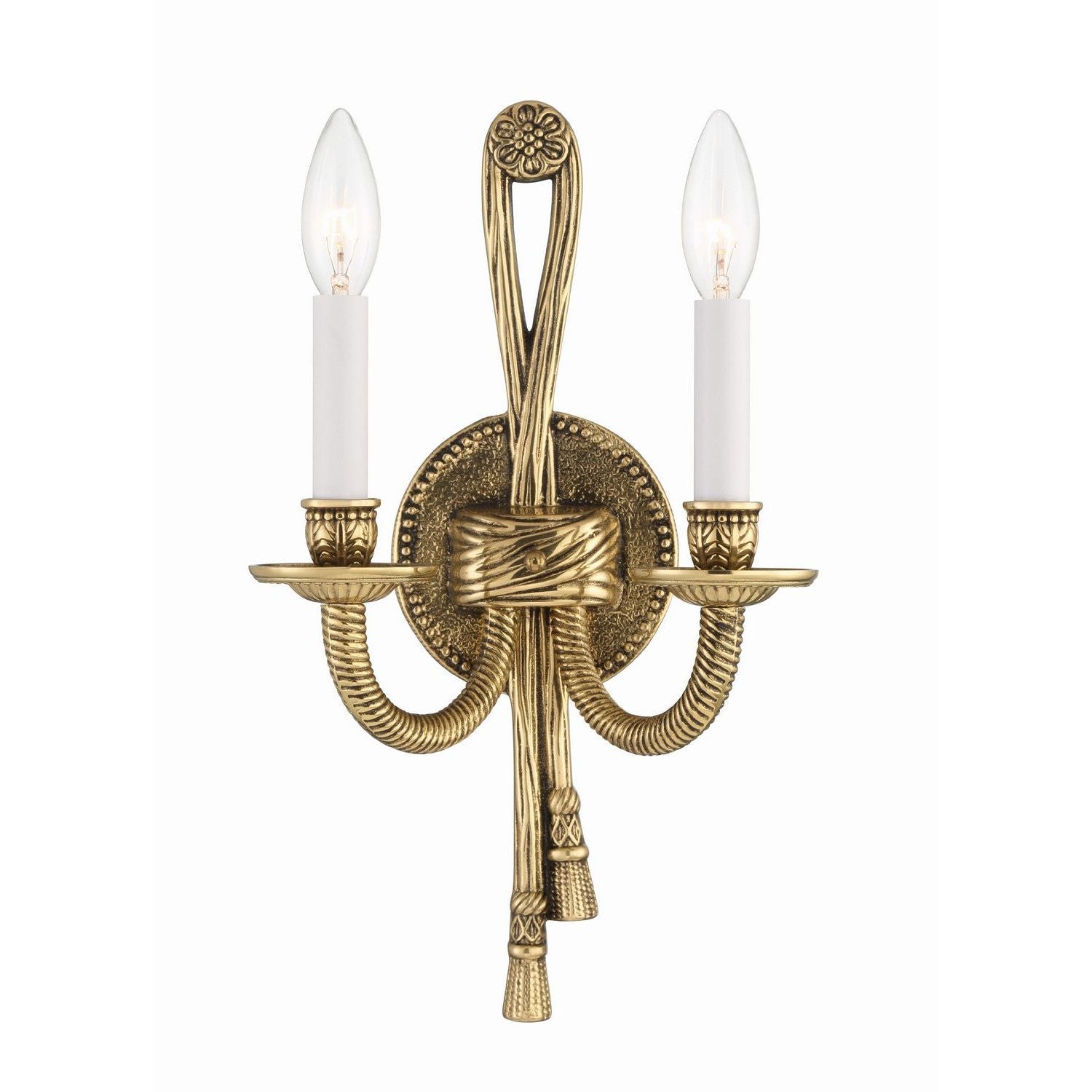 Crystorama - 650-OB - Deux lumières Murale - Lexsi - Olde Brass