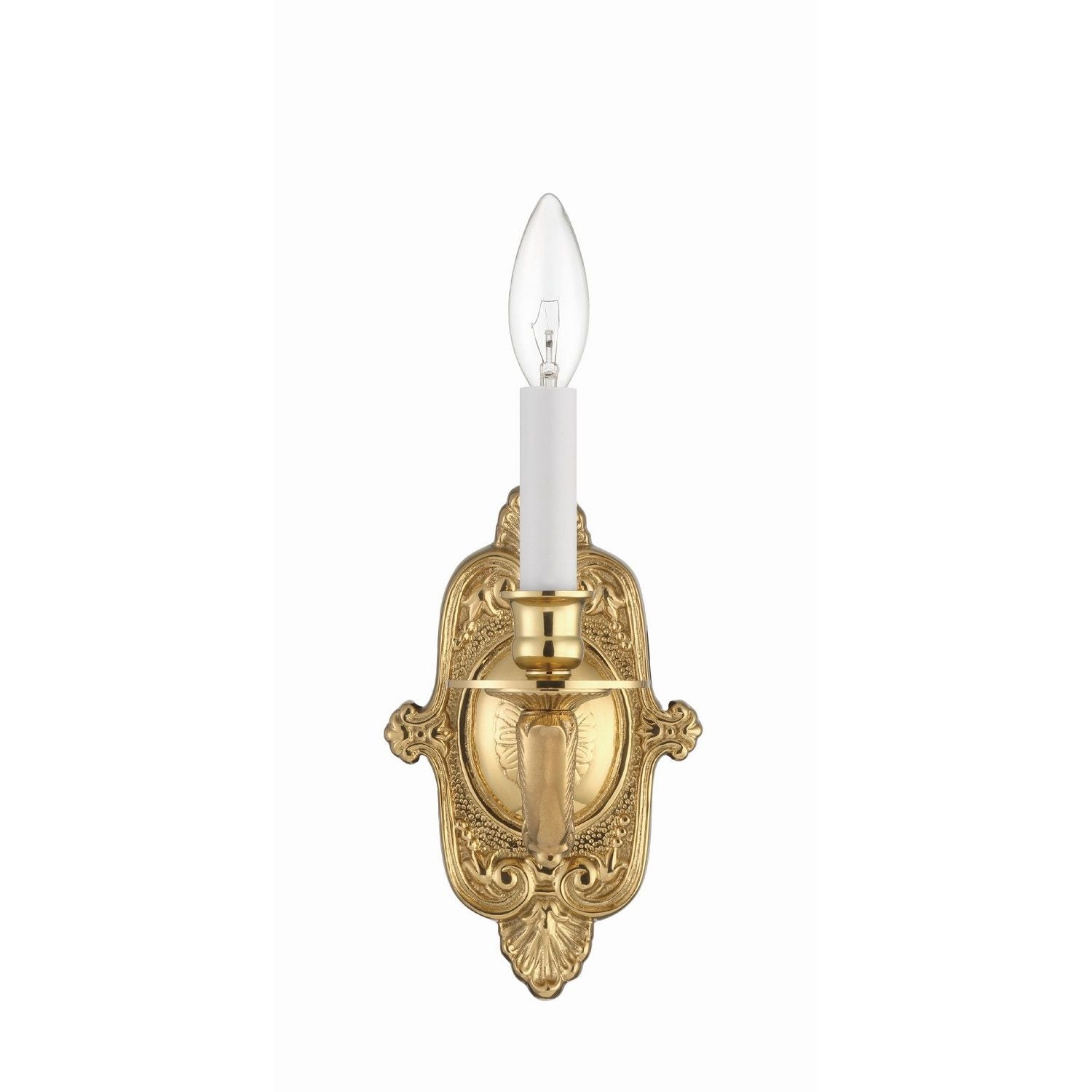 Crystorama - 641-PB - One Light Wall Sconce - Marlowe - Polished Brass