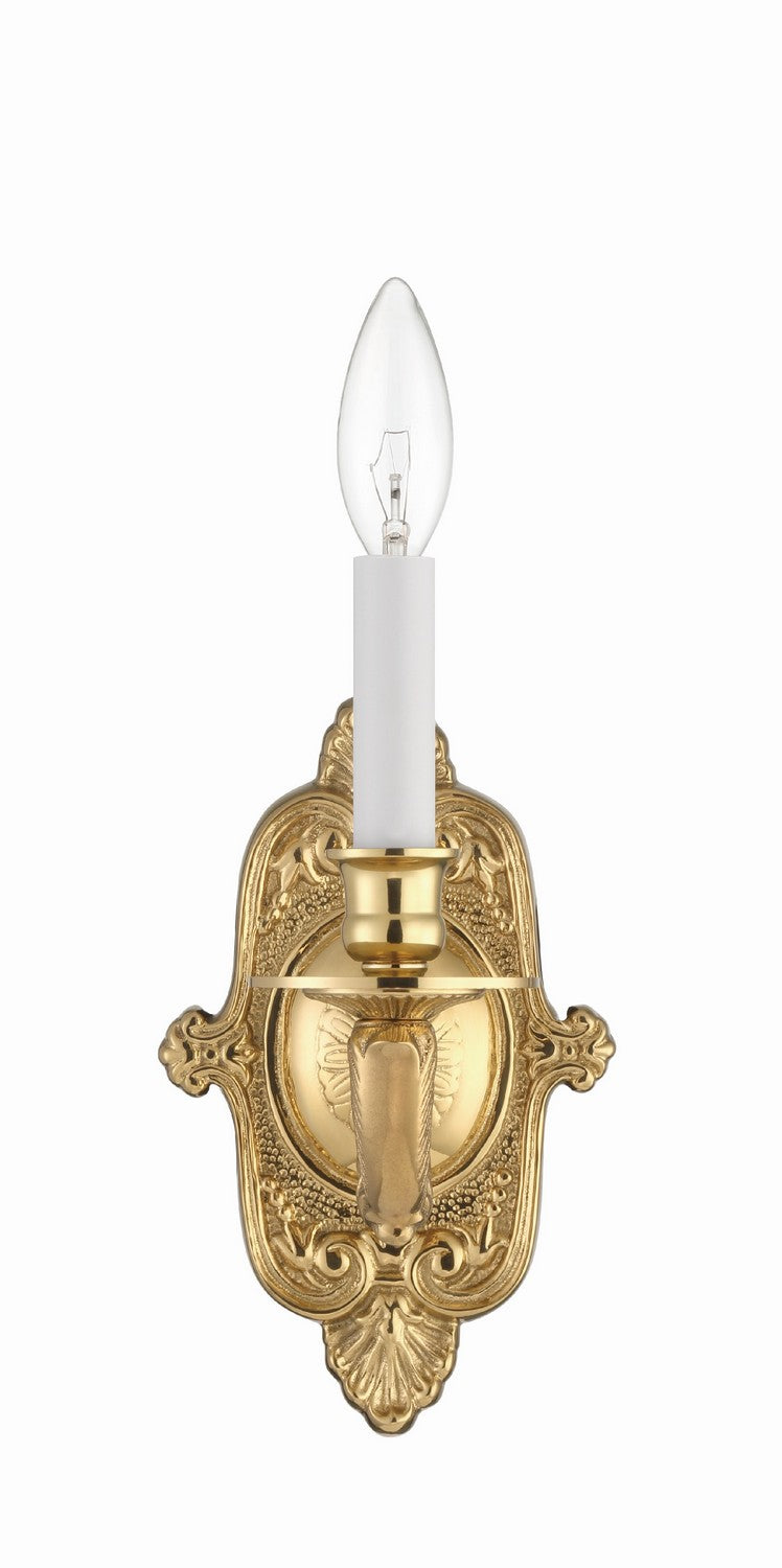 Crystorama - 641-PB - One Light Wall Sconce - Marlowe - Polished Brass