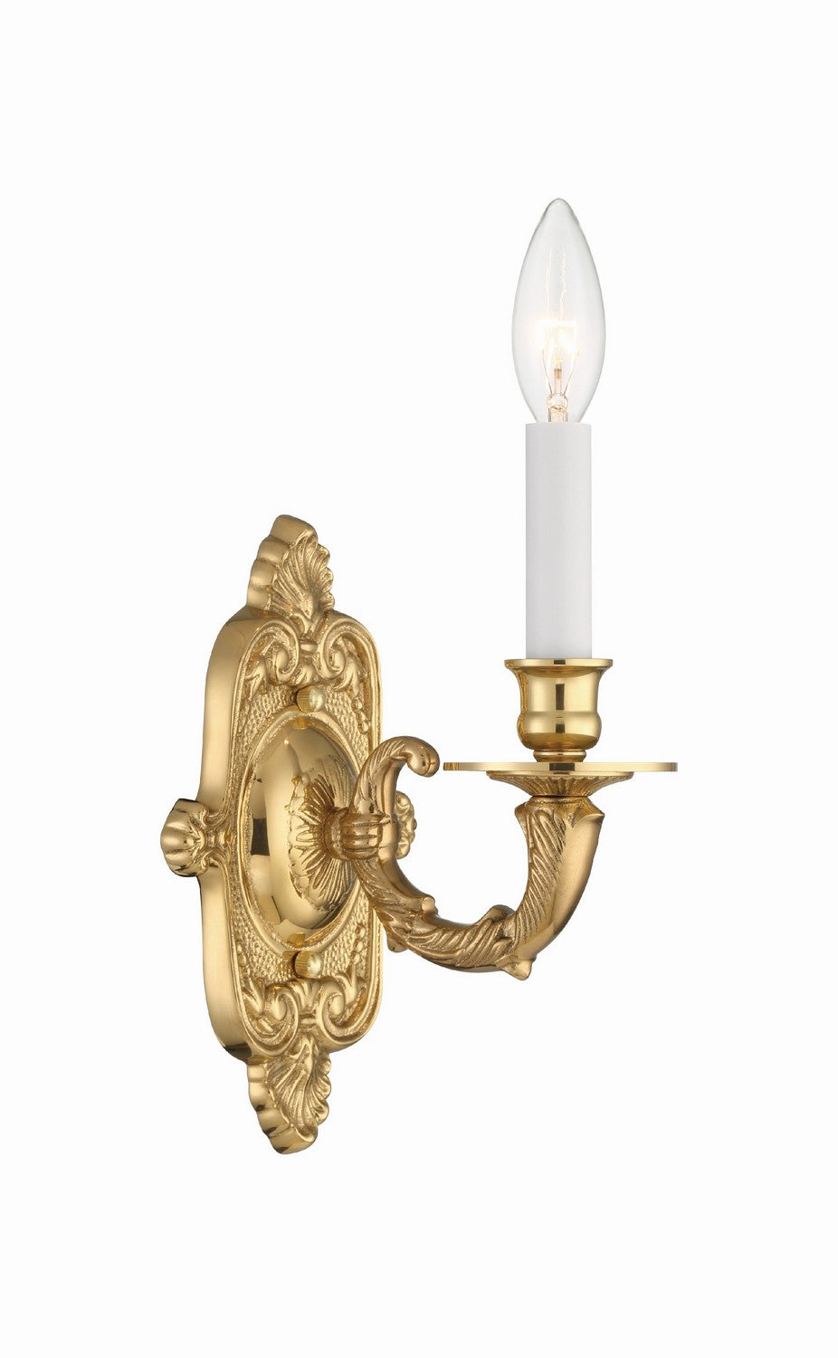 Crystorama - 641-PB - One Light Wall Sconce - Marlowe - Polished Brass