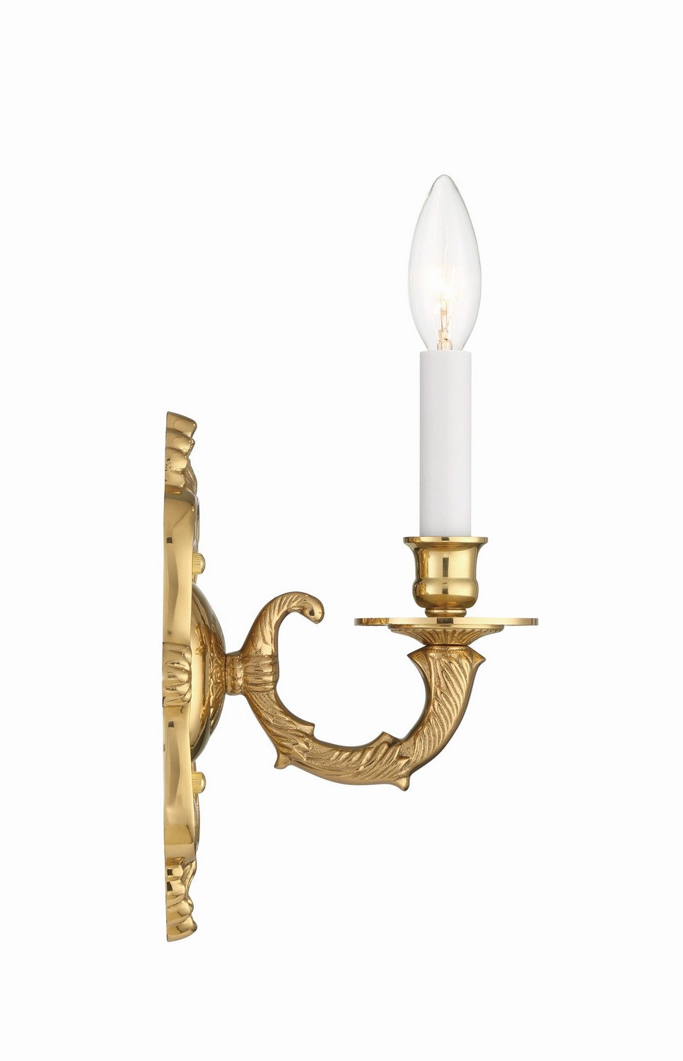 Crystorama - 641-PB - One Light Wall Sconce - Marlowe - Polished Brass