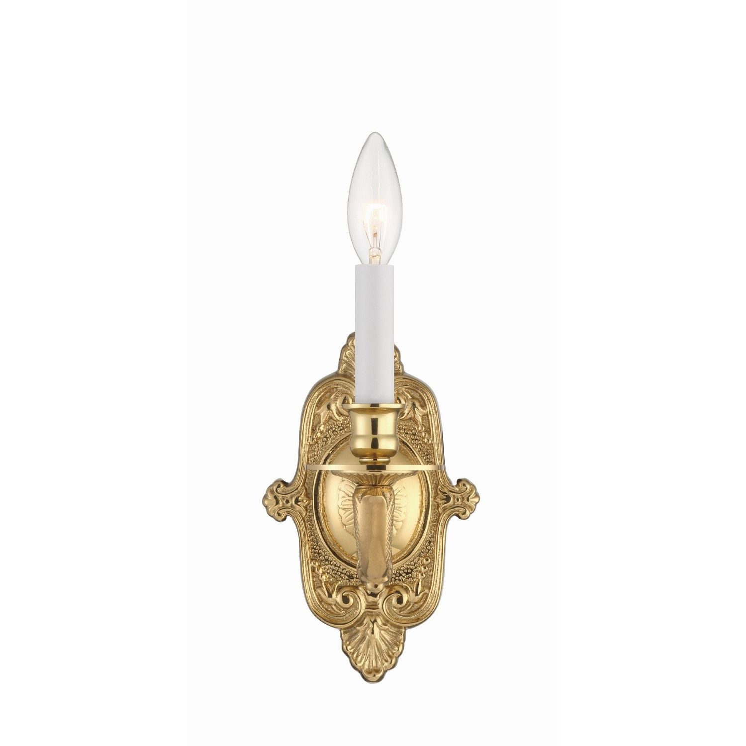 Crystorama - 641-PB - One Light Wall Sconce - Marlowe - Polished Brass
