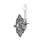 Crystorama Applique murale en laiton coulé 641-PW, 1 lampe Murale en étain