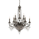 Crystorama - 5168-EB-CL-MWP - 12 Light Chandelier - Vanderbilt - English Bronze