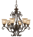 Crystorama - 7416-BU - Six lumières Suspendu - Norwalk - Bronze Umber