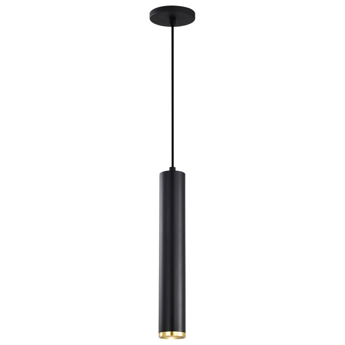 Nuvo Canada - 62-818 - LED Pendant - Century - Matte Black / Brushed Brass