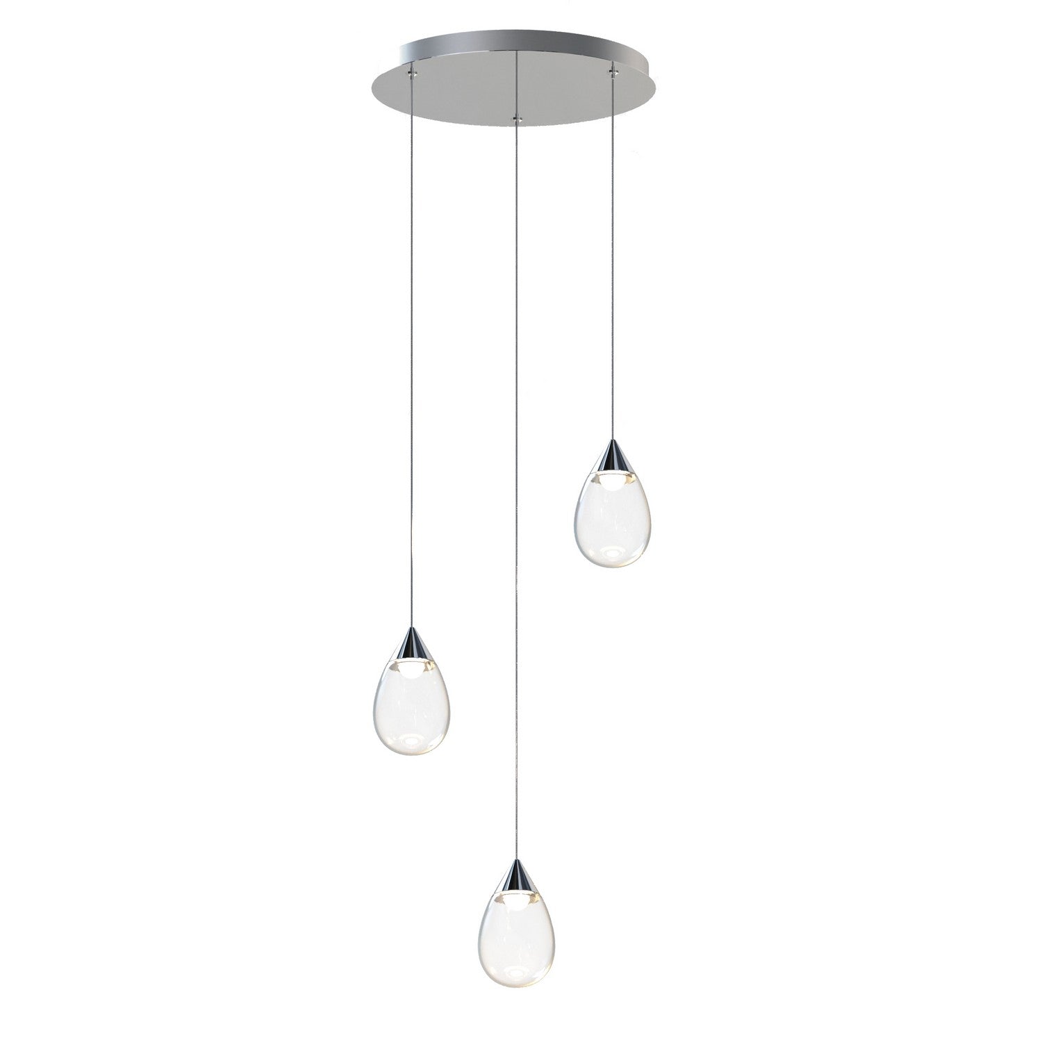 ET2 - E21563-142BK - LED Pendant - Dewdrop - Black