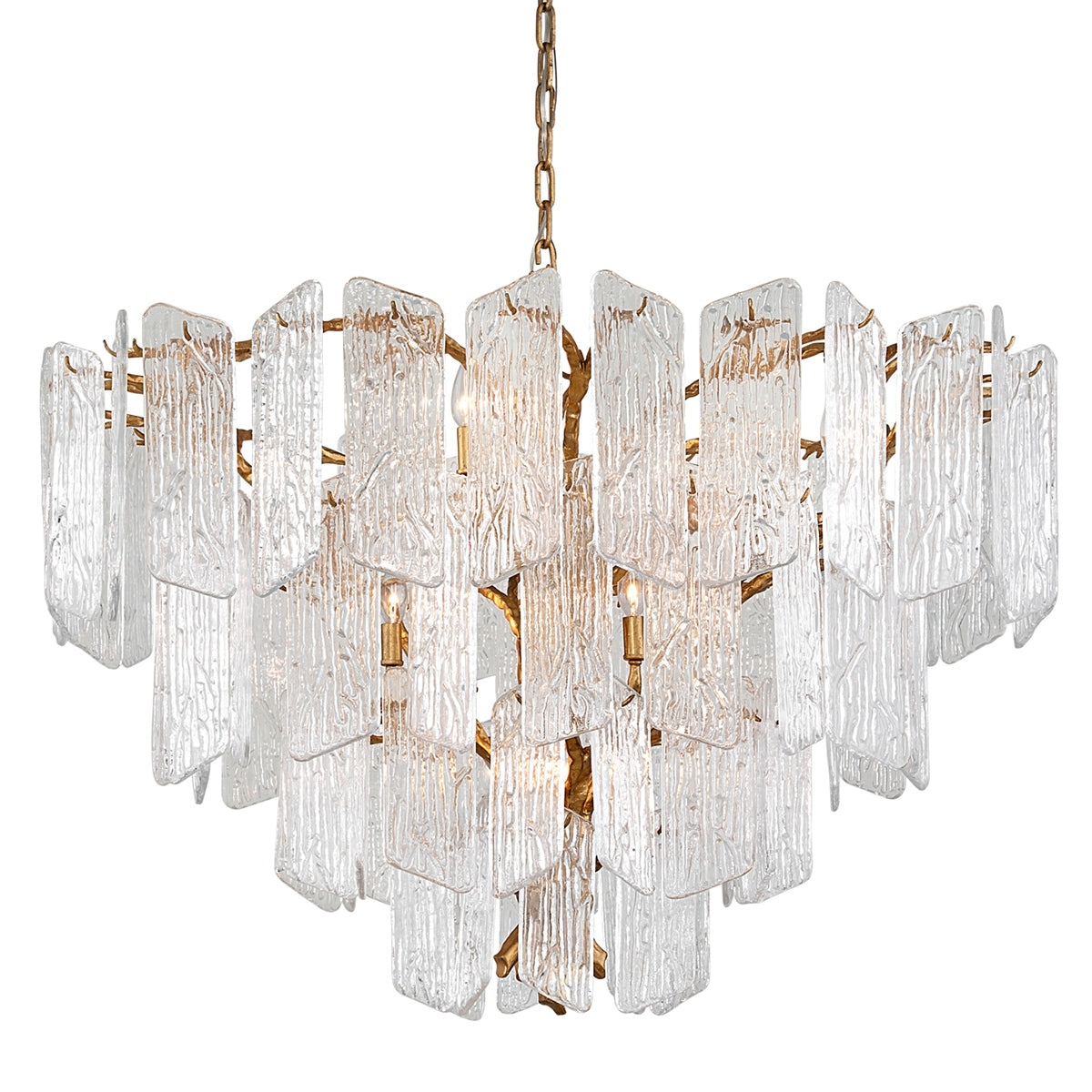 Corbett Lighting Canada - 244-412-GL - 12 Light Chandelier - Piemonte - Gold Leaf