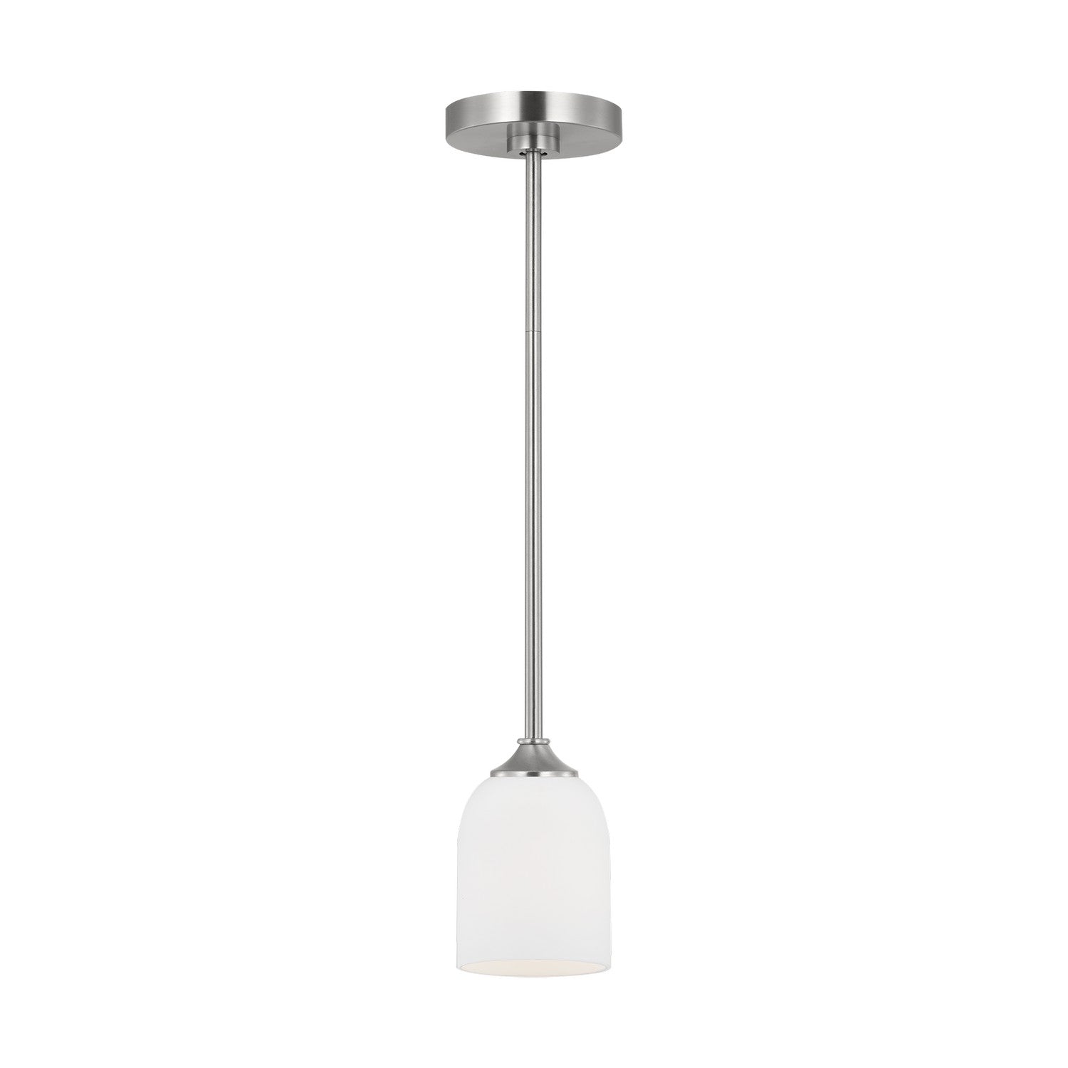 Generation Lighting Canada - GLP1021BS - One Light Mini Pendant - Emile - Brushed Steel
