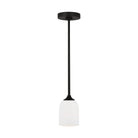 Generation Lighting Canada - GLP1021MBK - One Light Mini Pendant - Emile - Midnight Black