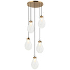 Matteo Canada - C31905AG - Five Light Pendant - Seranna - Aged Gold Brass