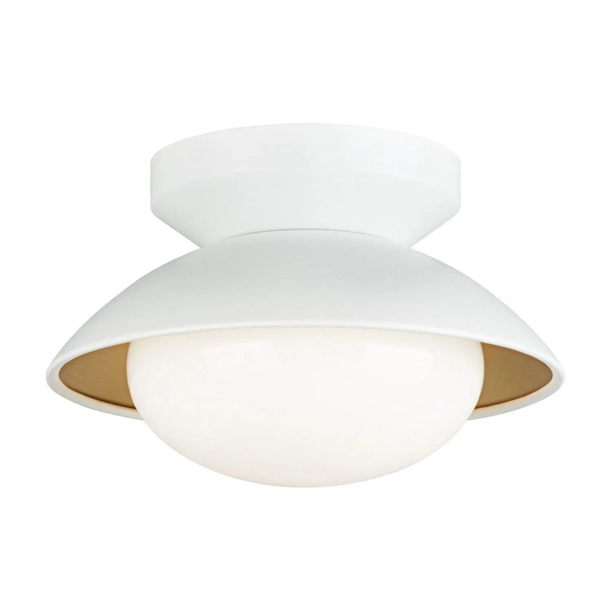 Matteo Canada - M13101WHOP - One Light Ceiling Mount - Hatley - White