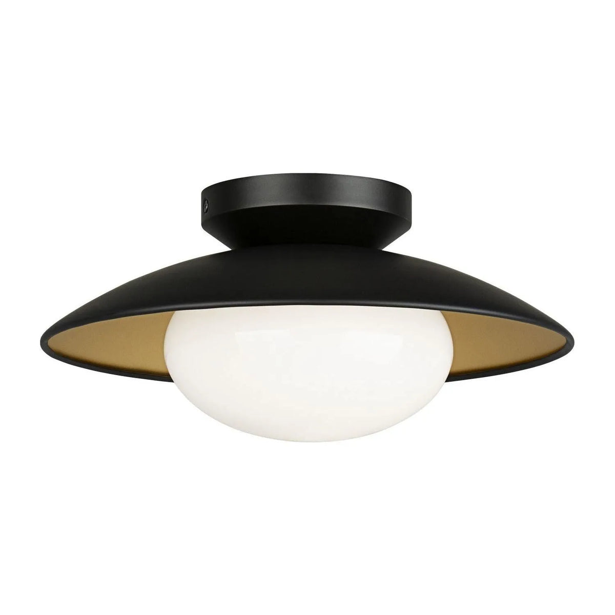 Matteo Canada - M13111BKOP - One Light Ceiling Mount - Hatley - Black
