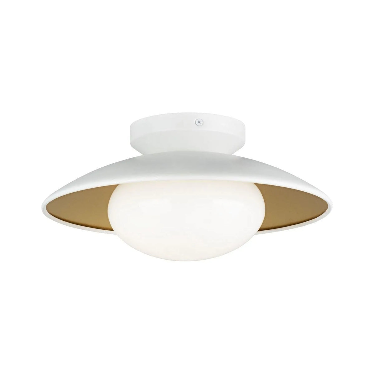 Matteo Canada - M13111WHOP - One Light Ceiling Mount - Hatley - White