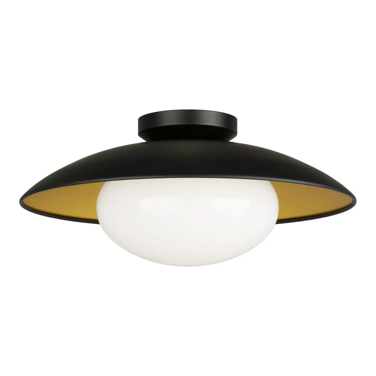 Matteo Canada - M13121BKOP - One Light Ceiling Mount - Hatley - Black