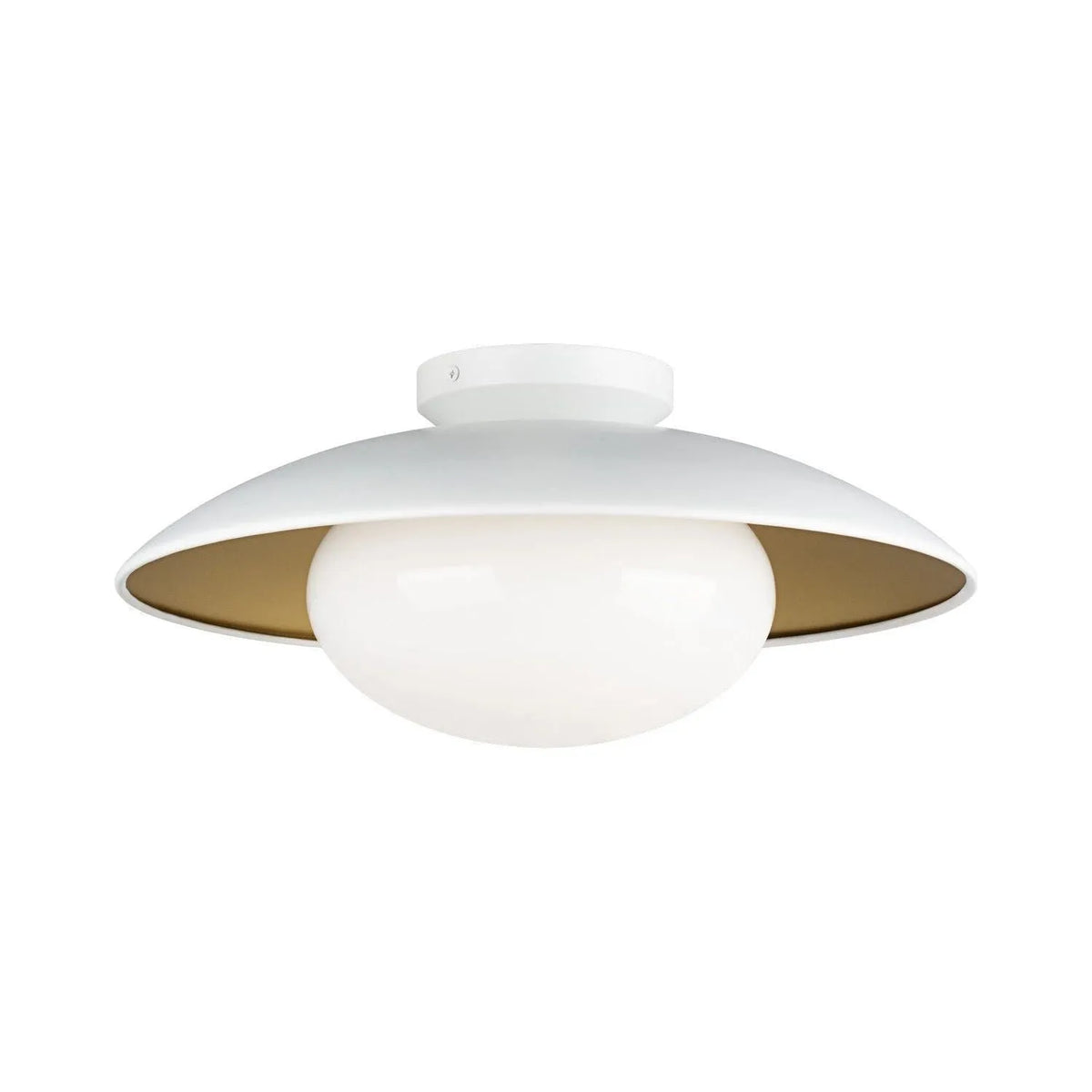 Matteo Canada - M13121WHOP - One Light Ceiling Mount - Hatley - White