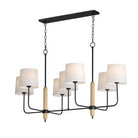 Maxim Lighting 11867OFNWD Bozeman Linear Chandelier in Natural Wood