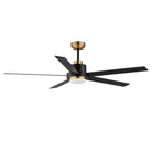 Maxim Lighting 88826BKGLD Daisy Ceiling Fan in Black / Gold