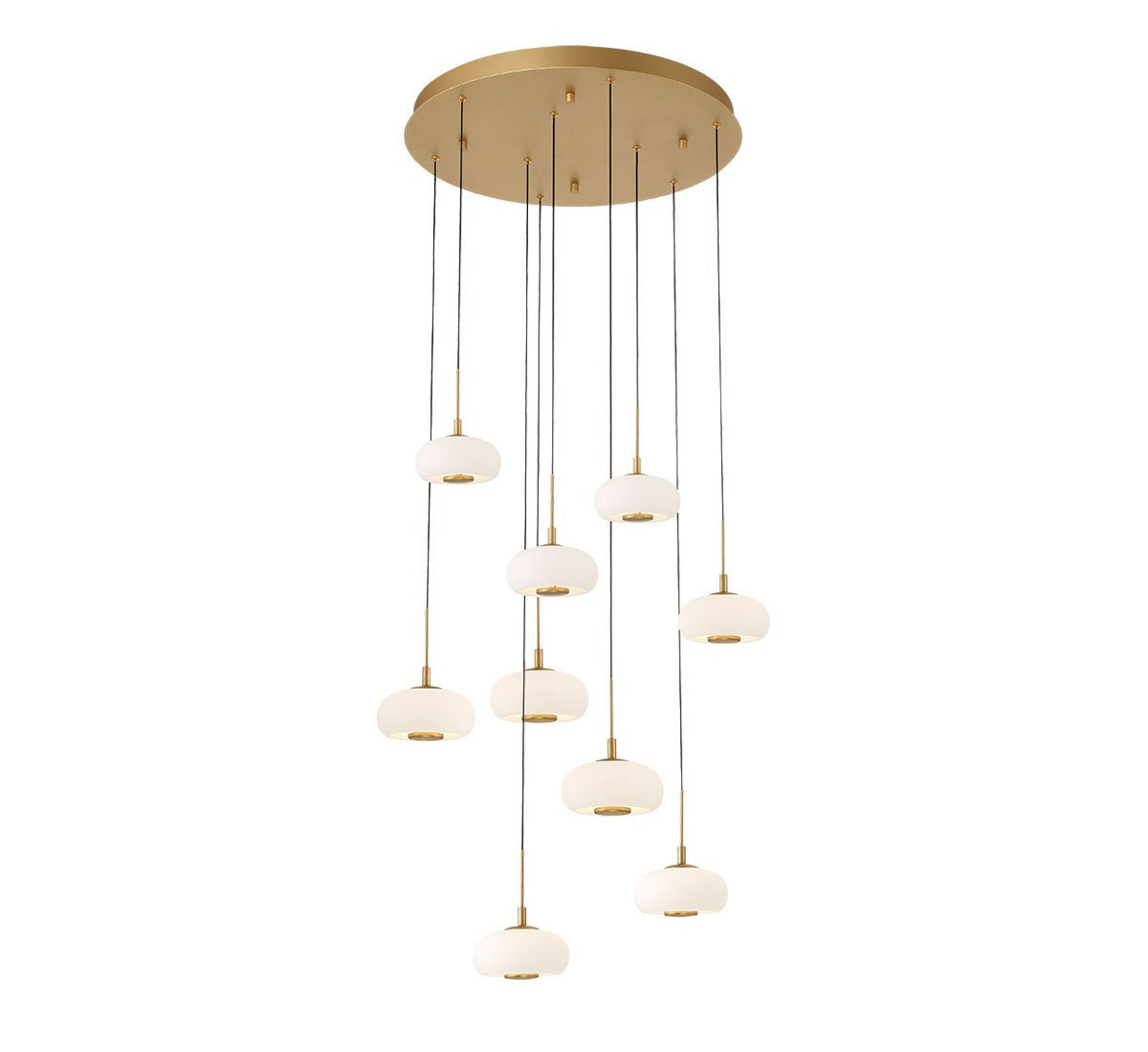 Lib & Co. Canada - 10195-030 - LED Chandelier - Adelfia - Antique Brass