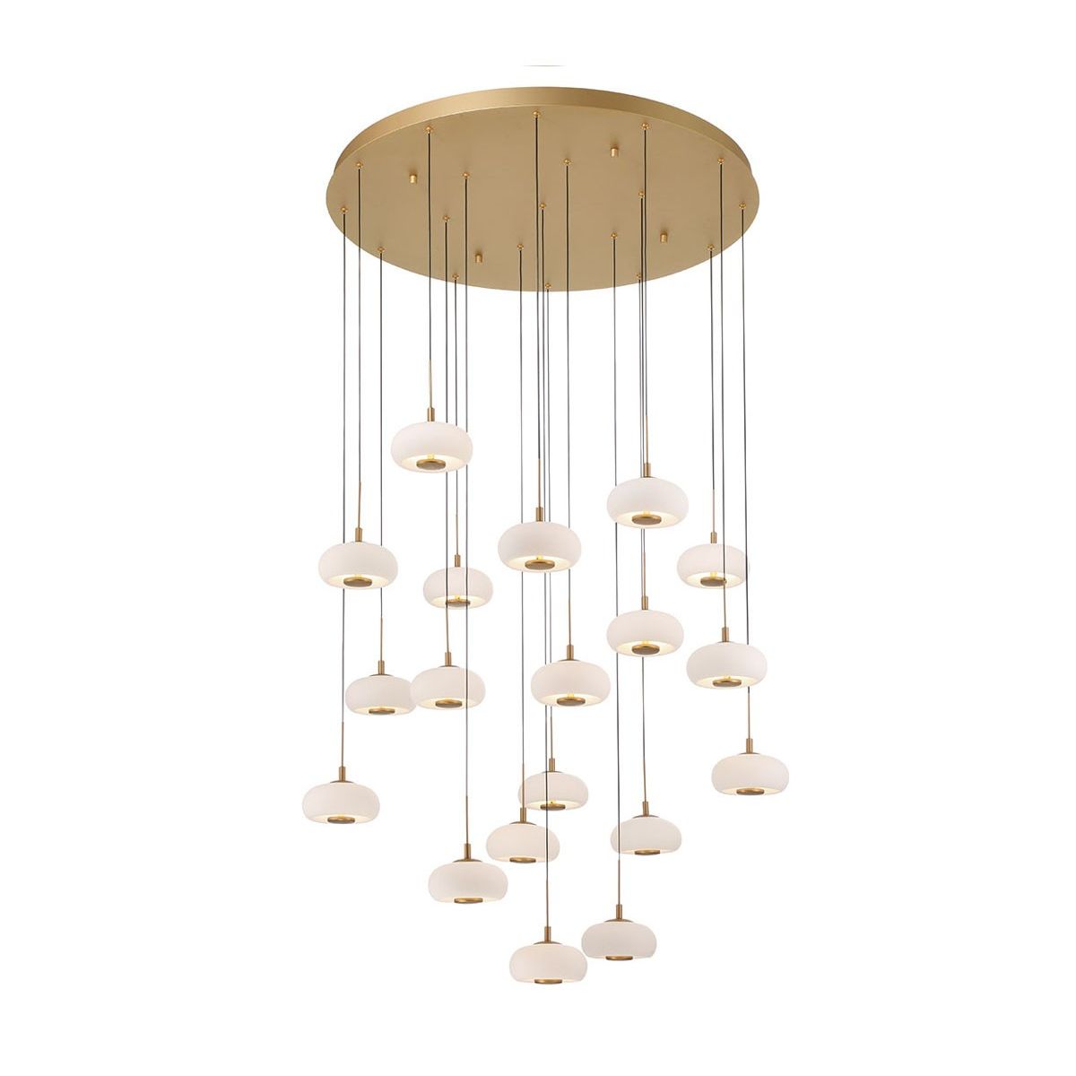 Lib & Co. Canada - 10196-030 - LED Chandelier - Adelfia - Antique Brass