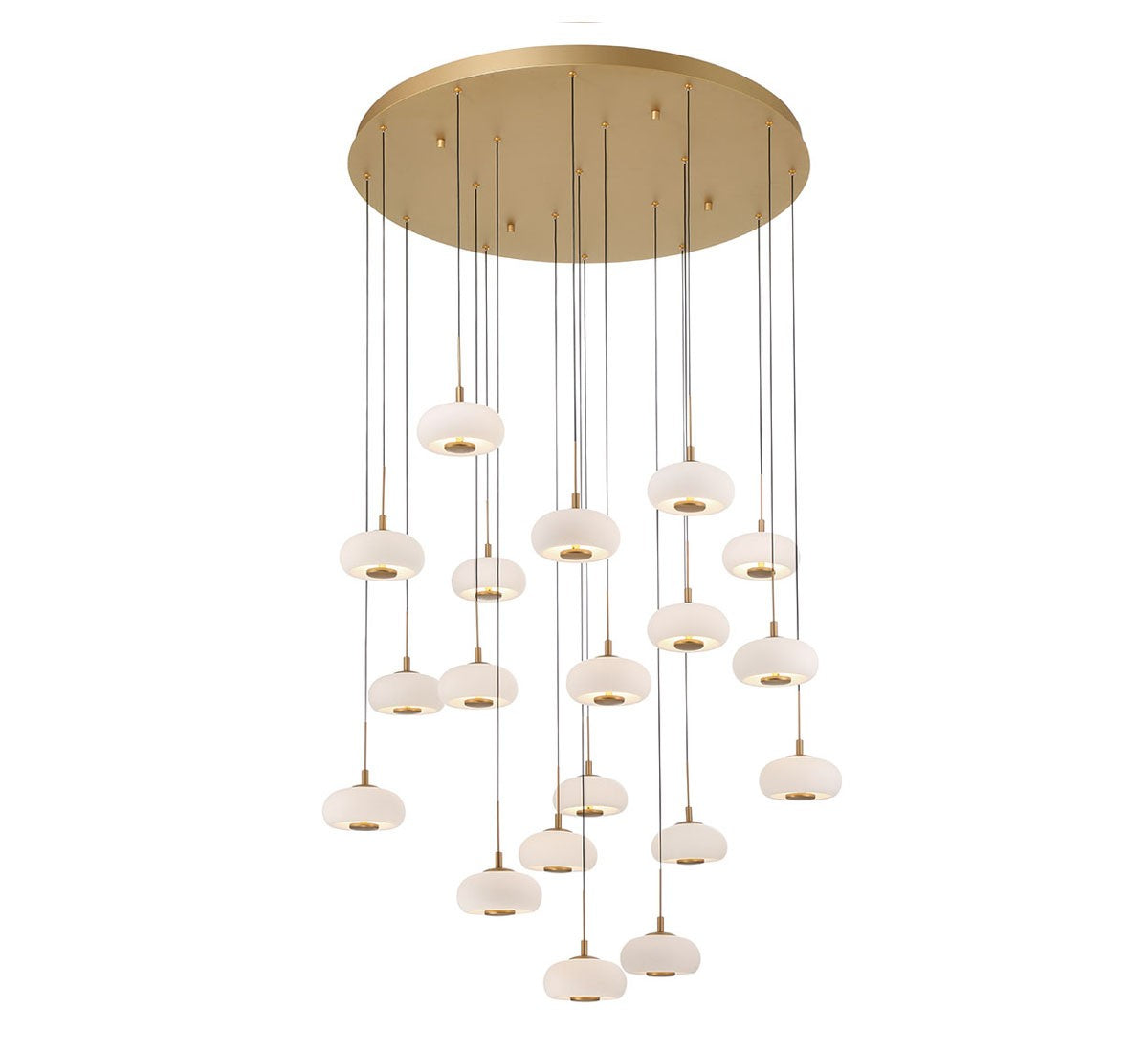 Lib & Co. Canada - 10196-030 - LED Chandelier - Adelfia - Antique Brass