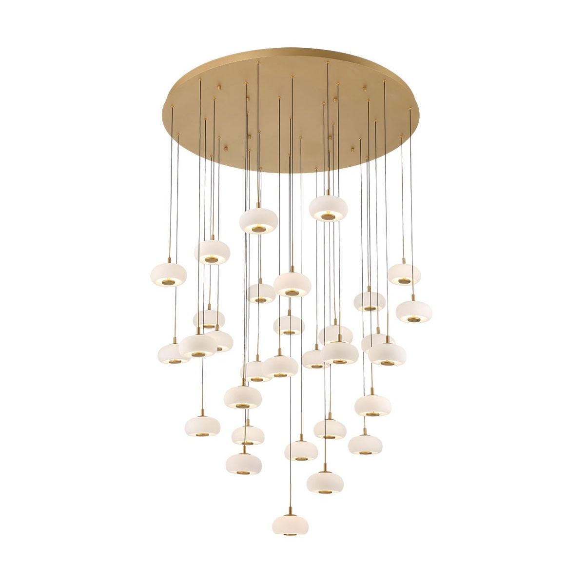 Lib & Co. Canada - 10197-030 - LED Chandelier - Adelfia - Antique Brass