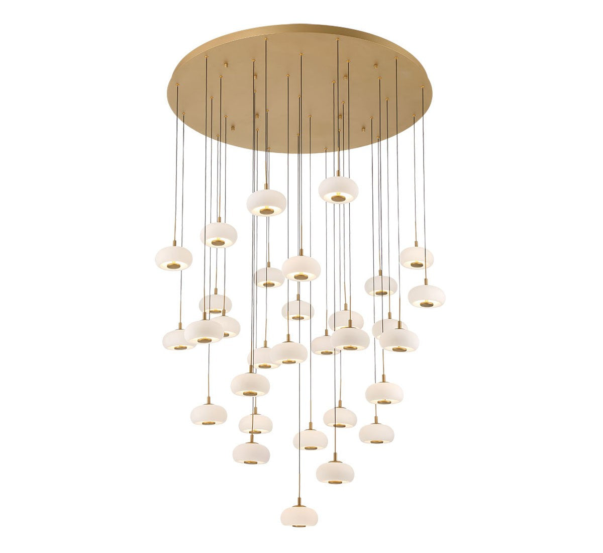 Lib & Co. Canada - 10197-030 - LED Chandelier - Adelfia - Antique Brass