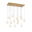 Lib & Co. Canada - 10200-030 - LED Chandelier - Adelfia - Antique Brass