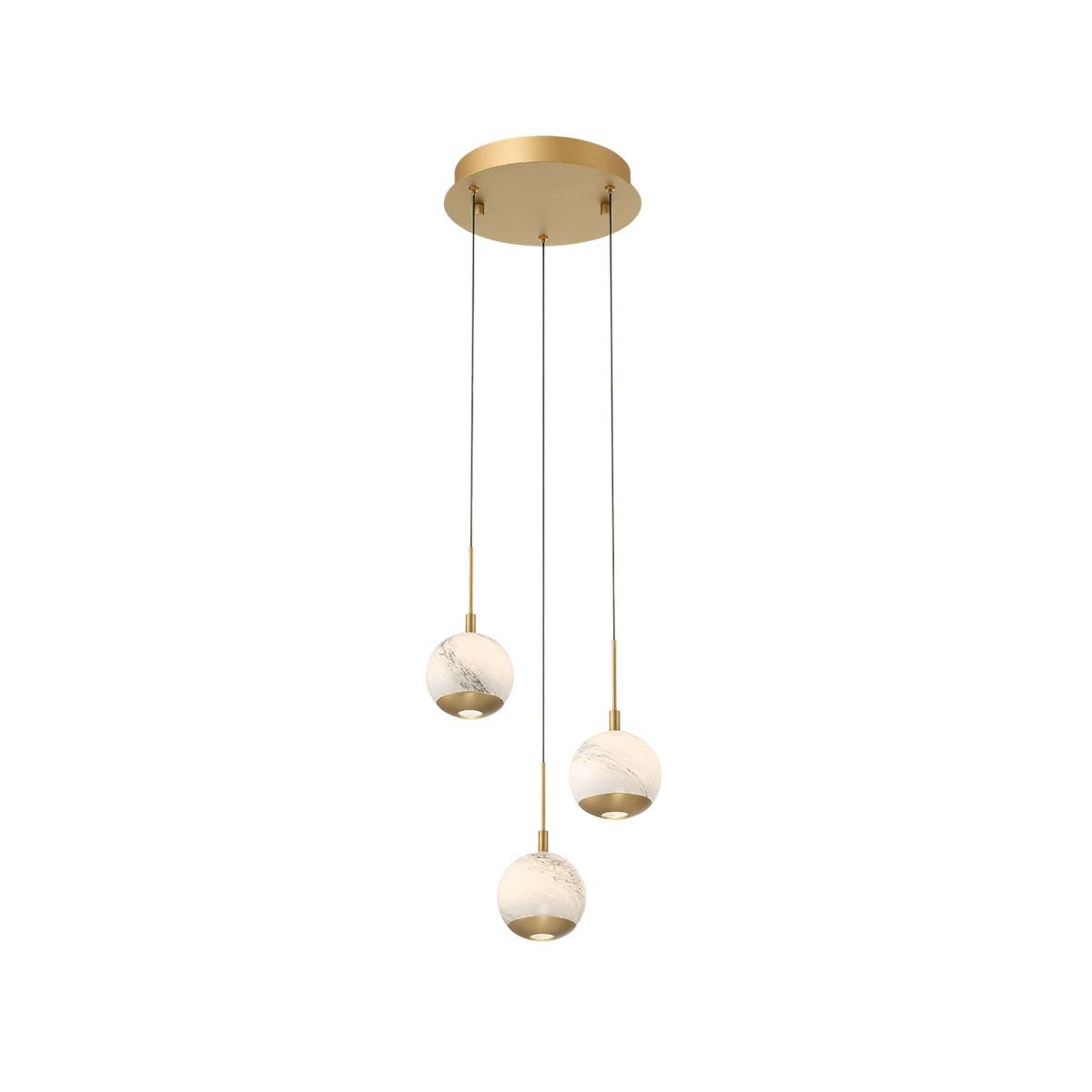 Lib & Co. Canada - 10203-030 - LED Pendant - Baveno - Painted Antique Brass