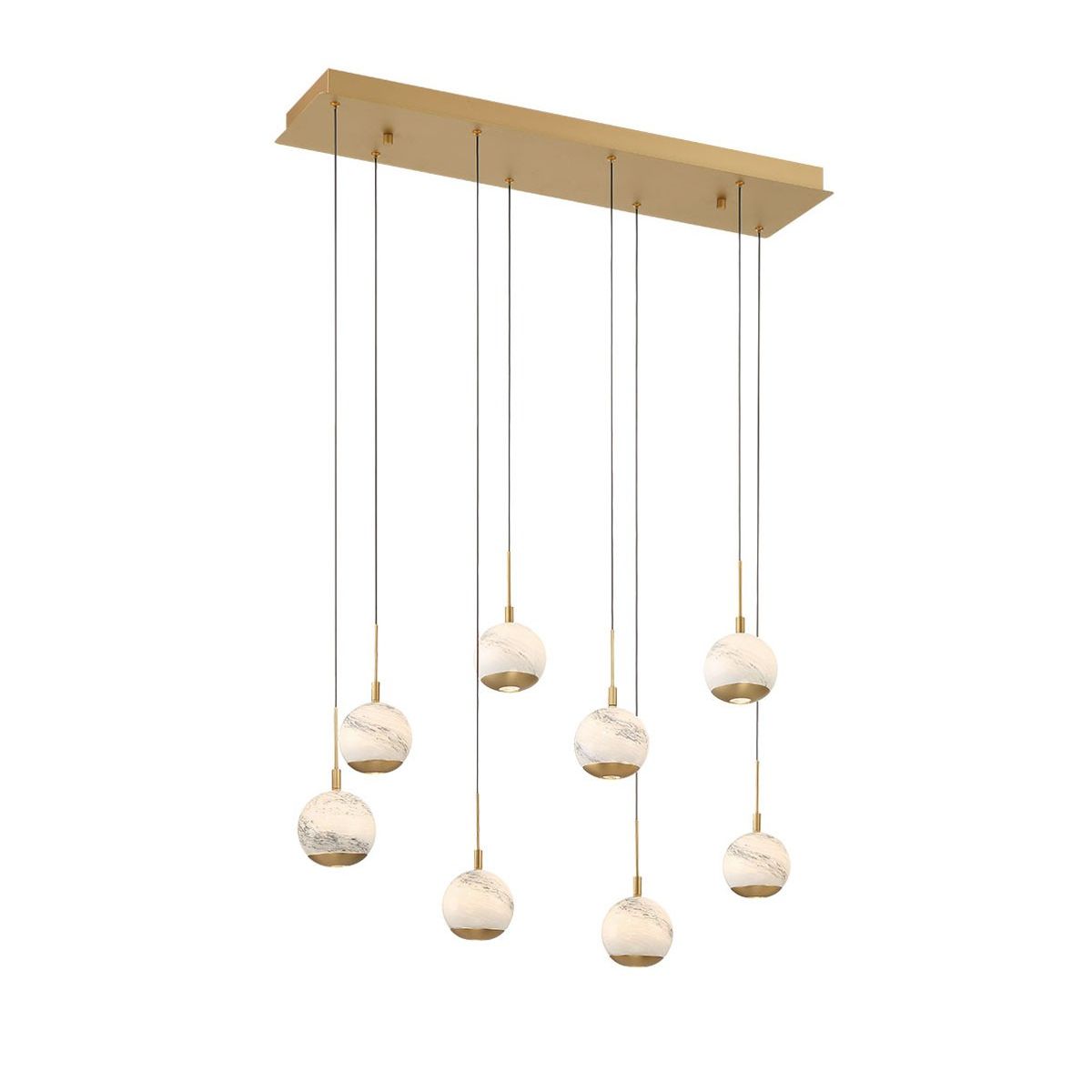 Lib & Co. Canada - 10207-030 - LED Chandelier - Baveno - Painted Antique Brass
