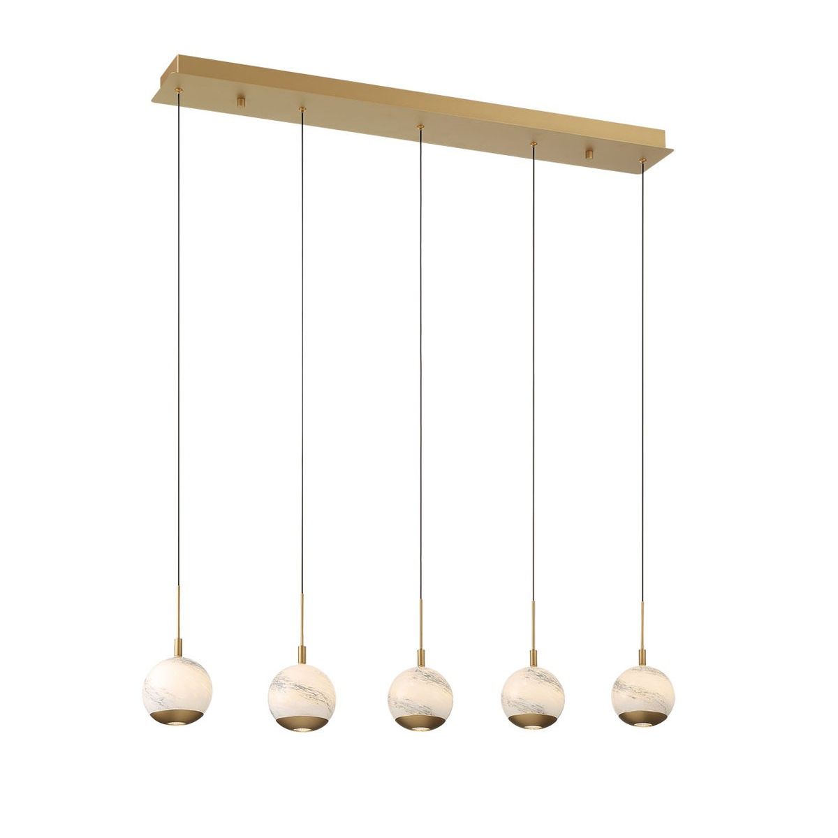 Lib & Co. Canada - 10208-030 - LED Chandelier - Baveno - Painted Antique Brass