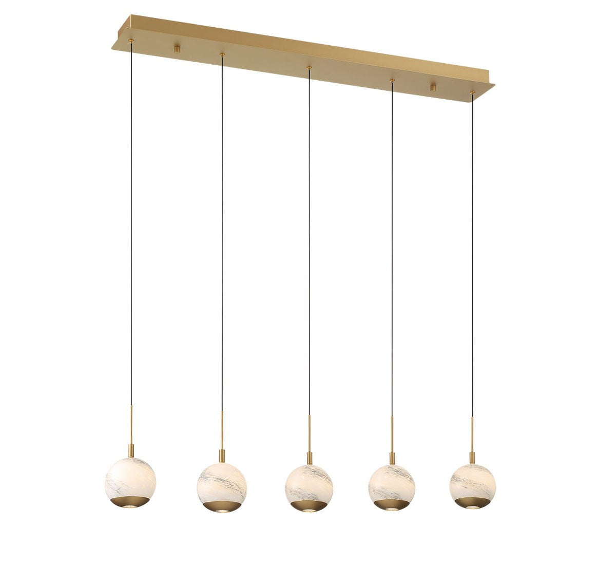 Lib & Co. Canada - 10208-030 - LED Chandelier - Baveno - Painted Antique Brass