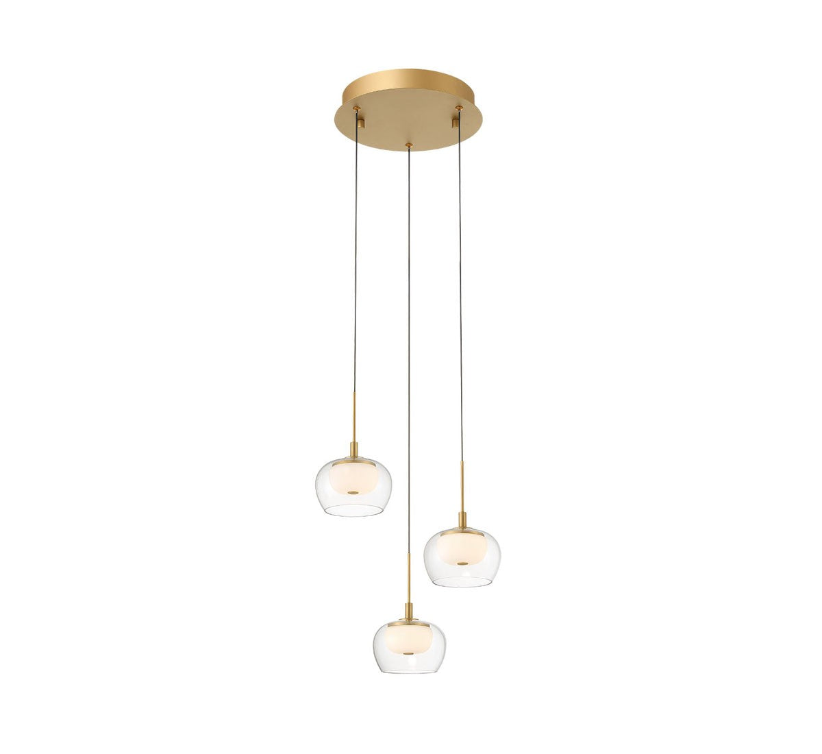 Lib & Co. Canada - 10212-030 - LED Pendant - Manarola - Painted Antique Brass