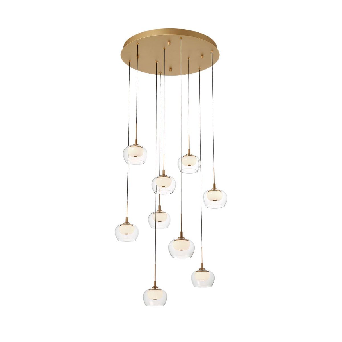 Lib & Co. Canada - 10213-030 - LED Chandelier - Manarola - Painted Antique Brass