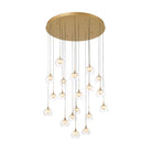 Lib & Co. Canada - 10214-030 - LED Chandelier - Manarola - Painted Antique Brass