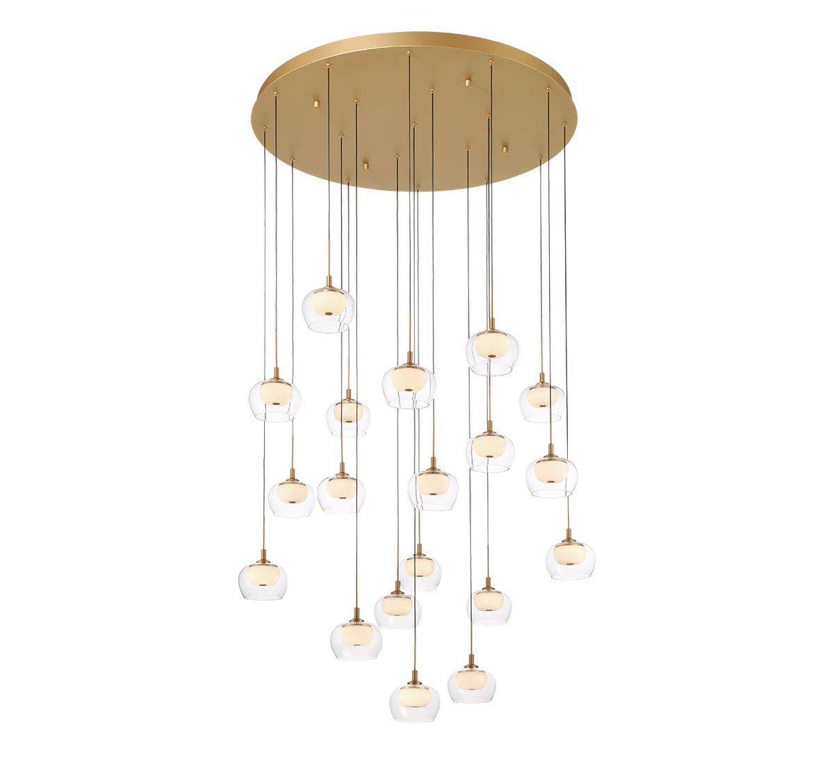 Lib & Co. Canada - 10214-030 - LED Chandelier - Manarola - Painted Antique Brass