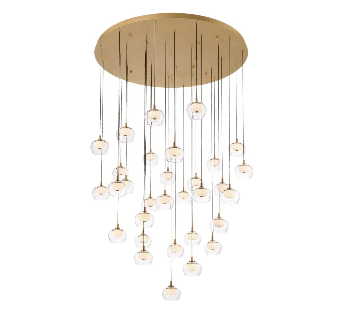 Lib & Co. Canada - 10215-030 - LED Chandelier - Manarola - Painted Antique Brass