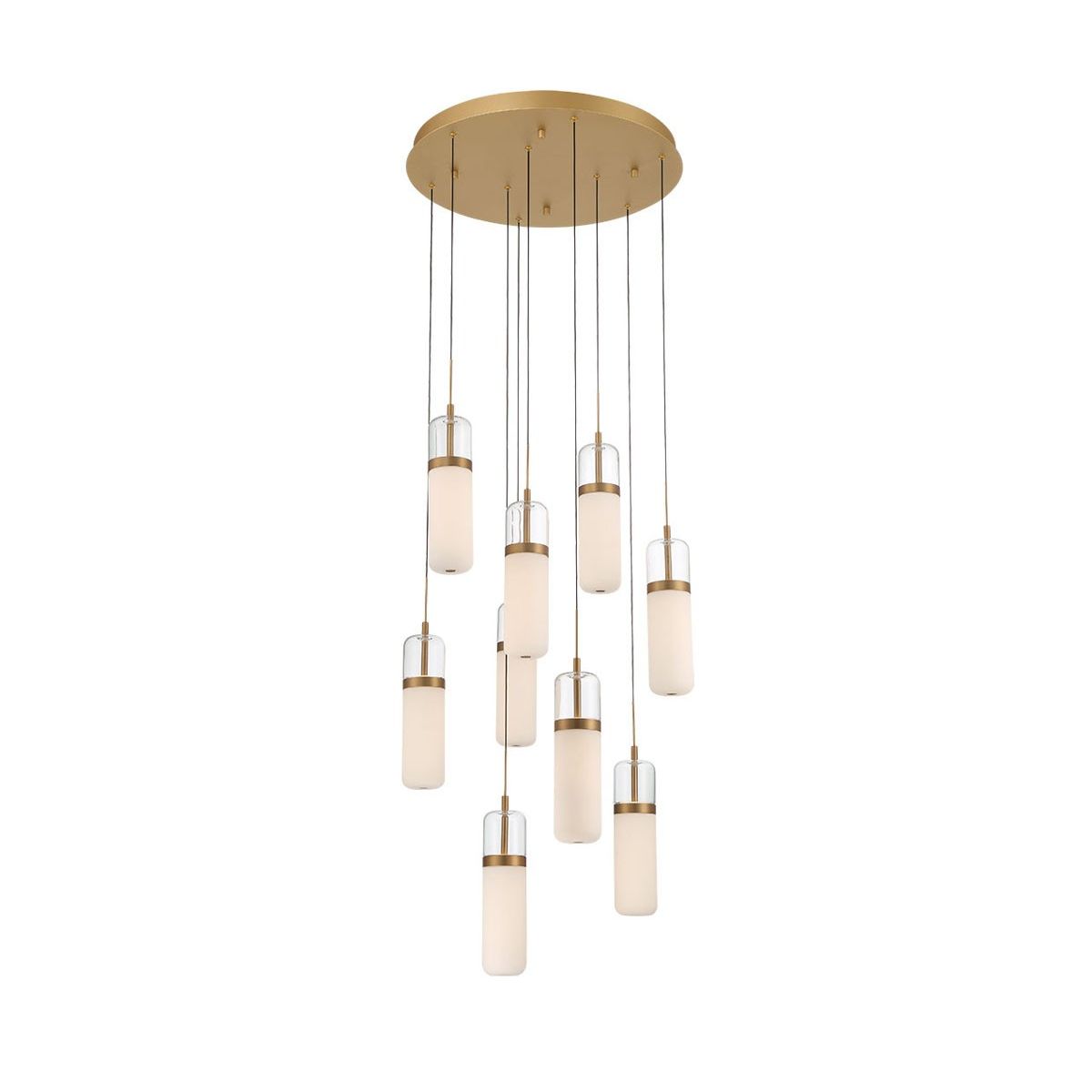Lib & Co. Canada - 10222-030 - LED Chandelier - Verona - Painted Antique Brass