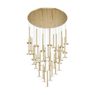 Lib & Co. Canada - 12106-07 - LED Chandelier - Piatto - Plated Brushed gold