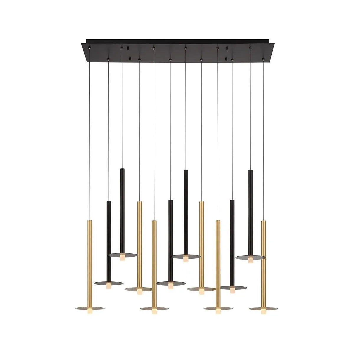 Lib & Co. Canada - 12107-02 - LED Chandelier - Piatto - Matte Black