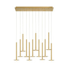 Lib & Co. Canada - 12107-07 - LED Chandelier - Piatto - Brushed Gold