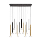 Lib & Co. Canada - 12113-023 - LED Chandelier - Soffio - Matte Black and Brushed Gold