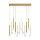Lib & Co. Canada - 12113-07 - LED Chandelier - Soffio - Plated Brushed Gold