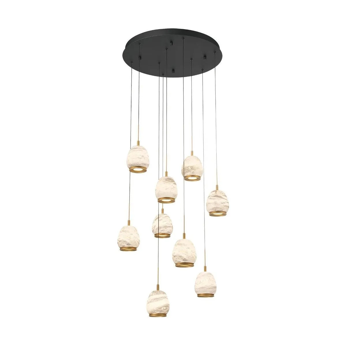 Lib & Co. Canada - 12137-02 - LED Chandelier - Lucidata - Matte Black