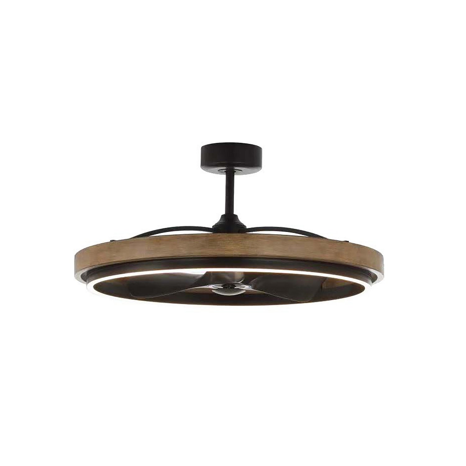 Luminaire suspendu Maxim Lighting 63002DWBK Teton, coloris Bois flotté/Noir
